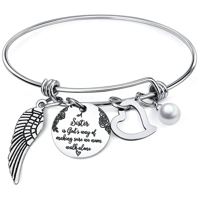 Motivational Sibling Quote Bracelet