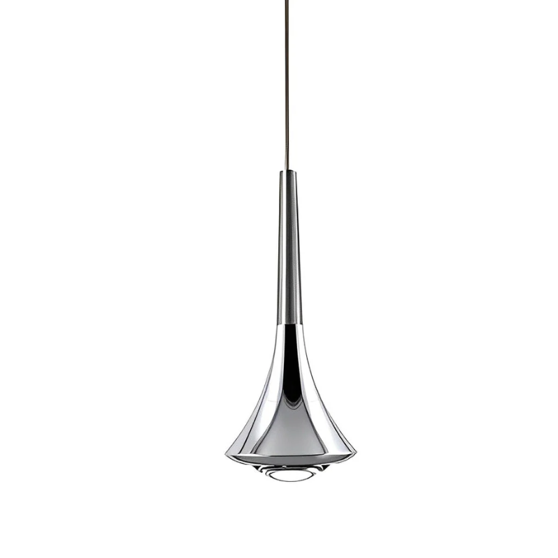 Modern Chrome Hanging Pendant Lamp