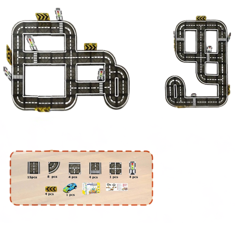 Stylish City Street Map Wall Art