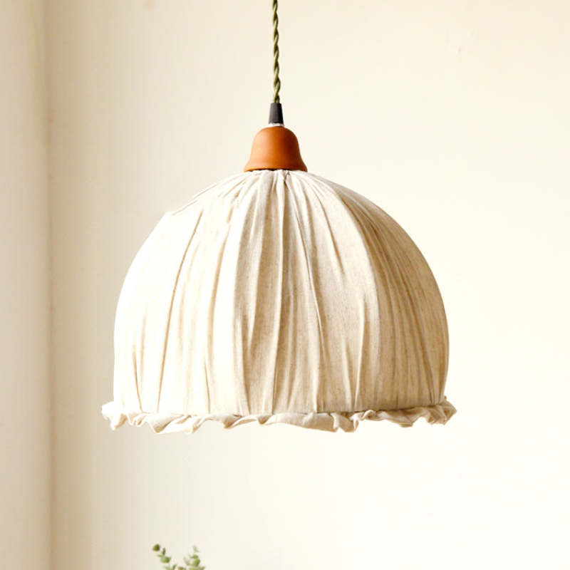 Rustic Fabric Pendant Light - Luxicro