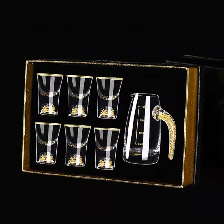 Elegant Crystal Wine Glasses Set
