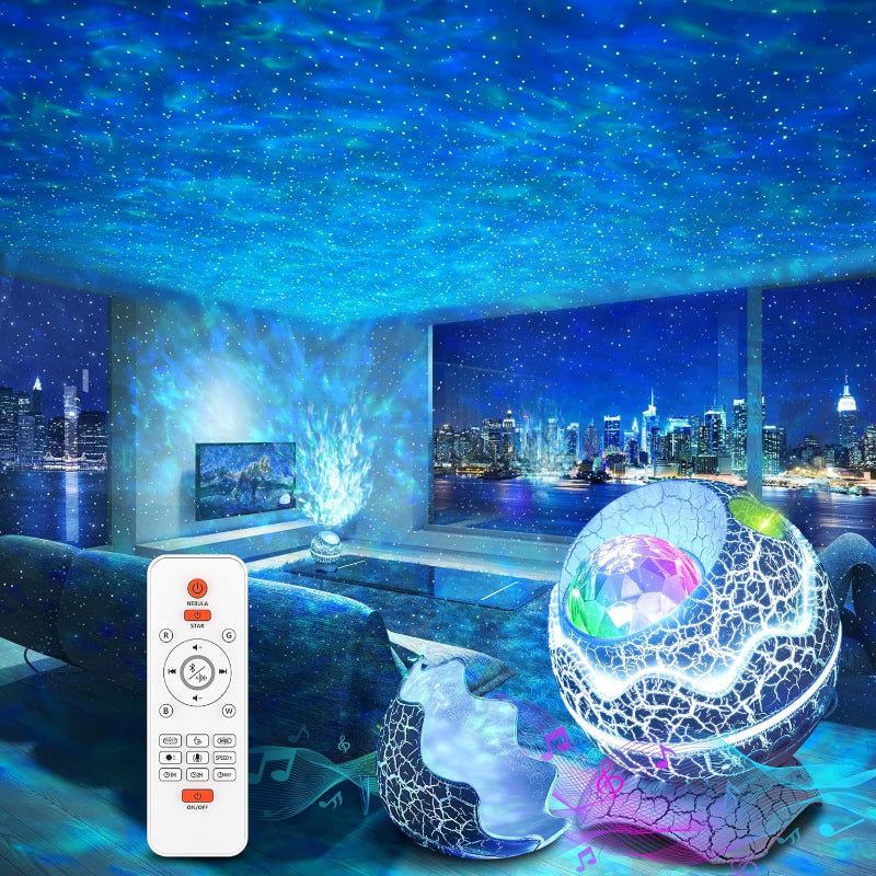 Colorful Star Galaxy Projector with Wireless Bluetooth Speaker - Luxicro
