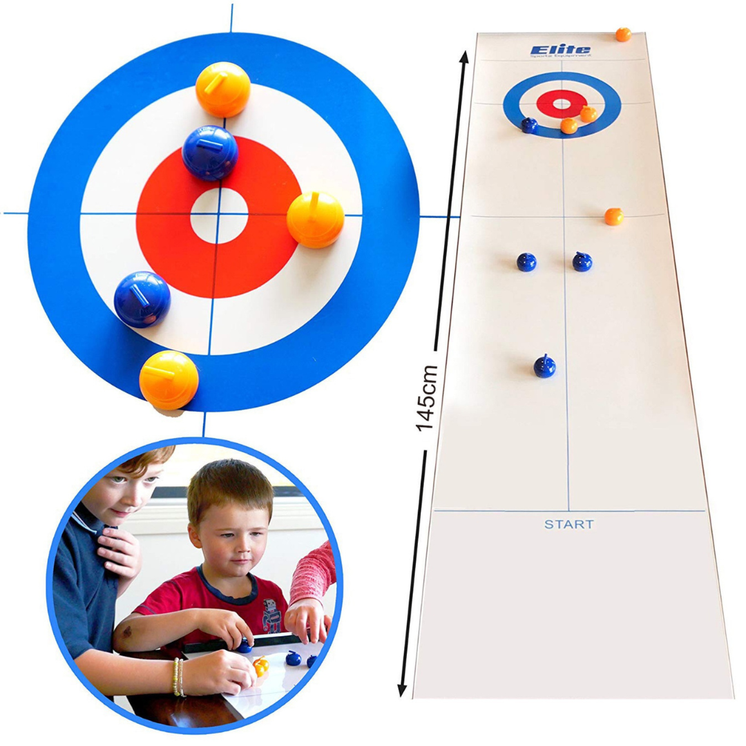 Compact Portable Curling Board Game - Luxicro