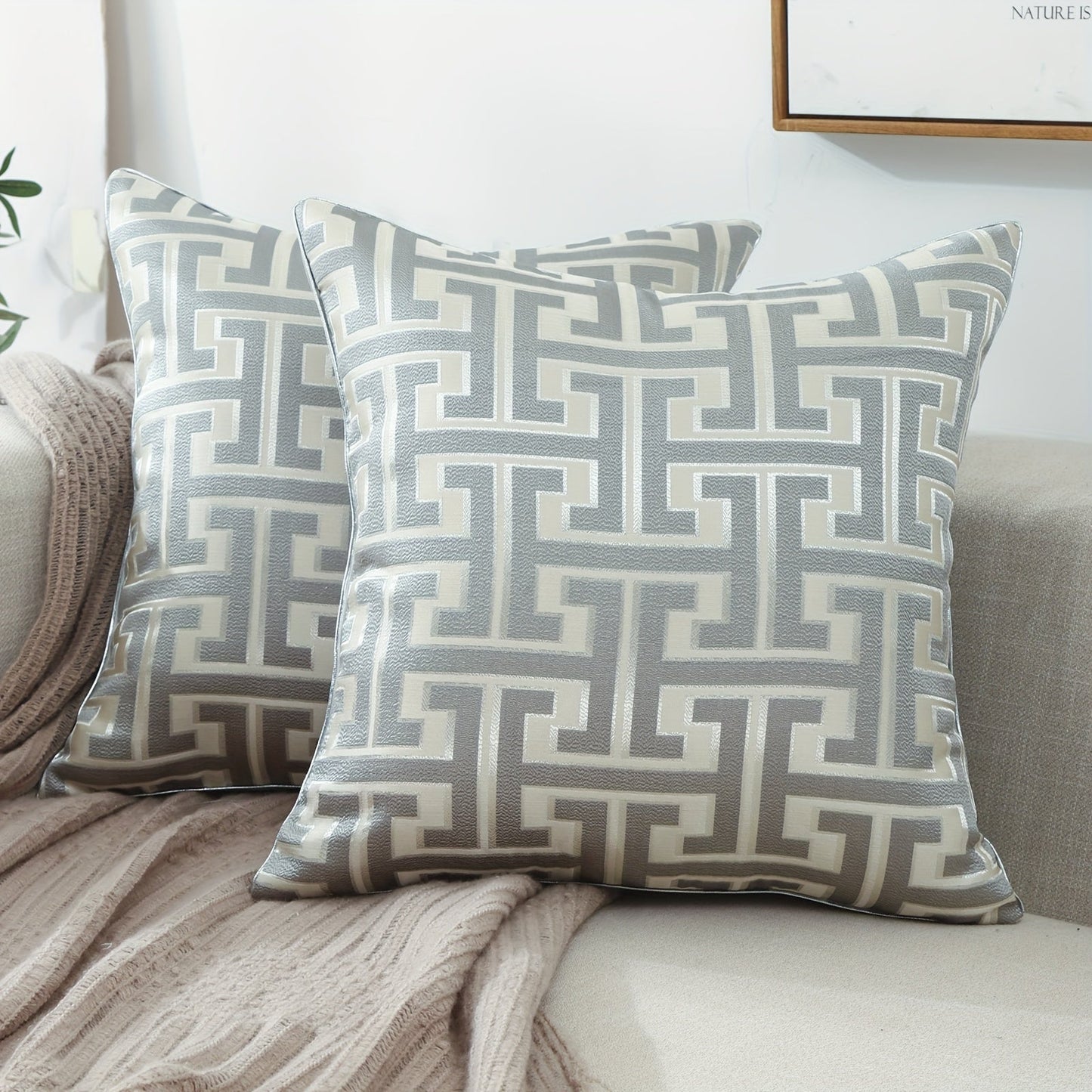 Stylish Patterned Pillow Covers with Hidden Zipper