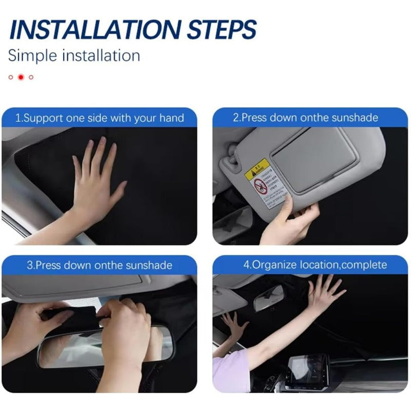 Premium Auto Window Sun Shade with UV Blocker