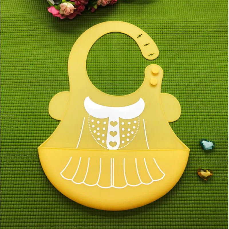 Cute Baby Bibs - Soft Silicone Feeding Bibs for Infants