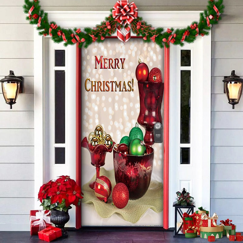 Fun Holiday Elf Door Decoration Wrap