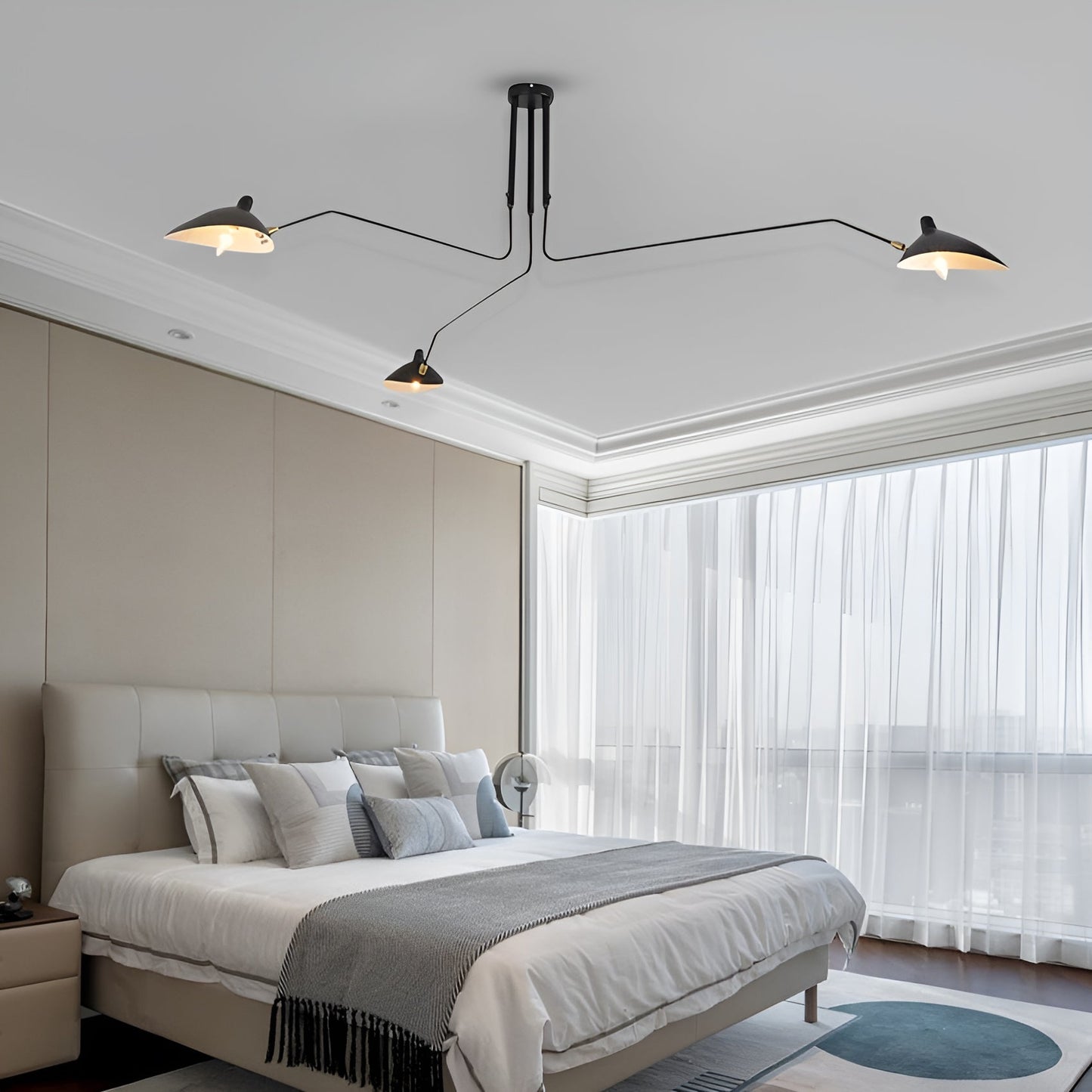 Luxury 3 Light Black Gold Ceiling Chandelier - Luxicro