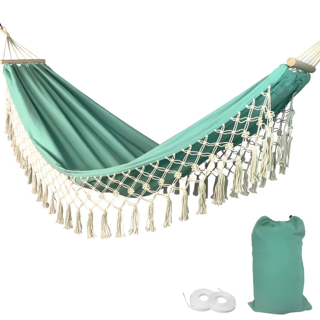 Comfy Fabric Boho Swing Hammock