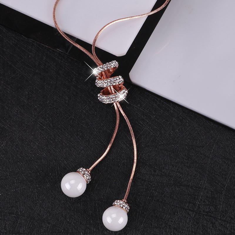 Cozy Longline Sweater Necklace for Ladies