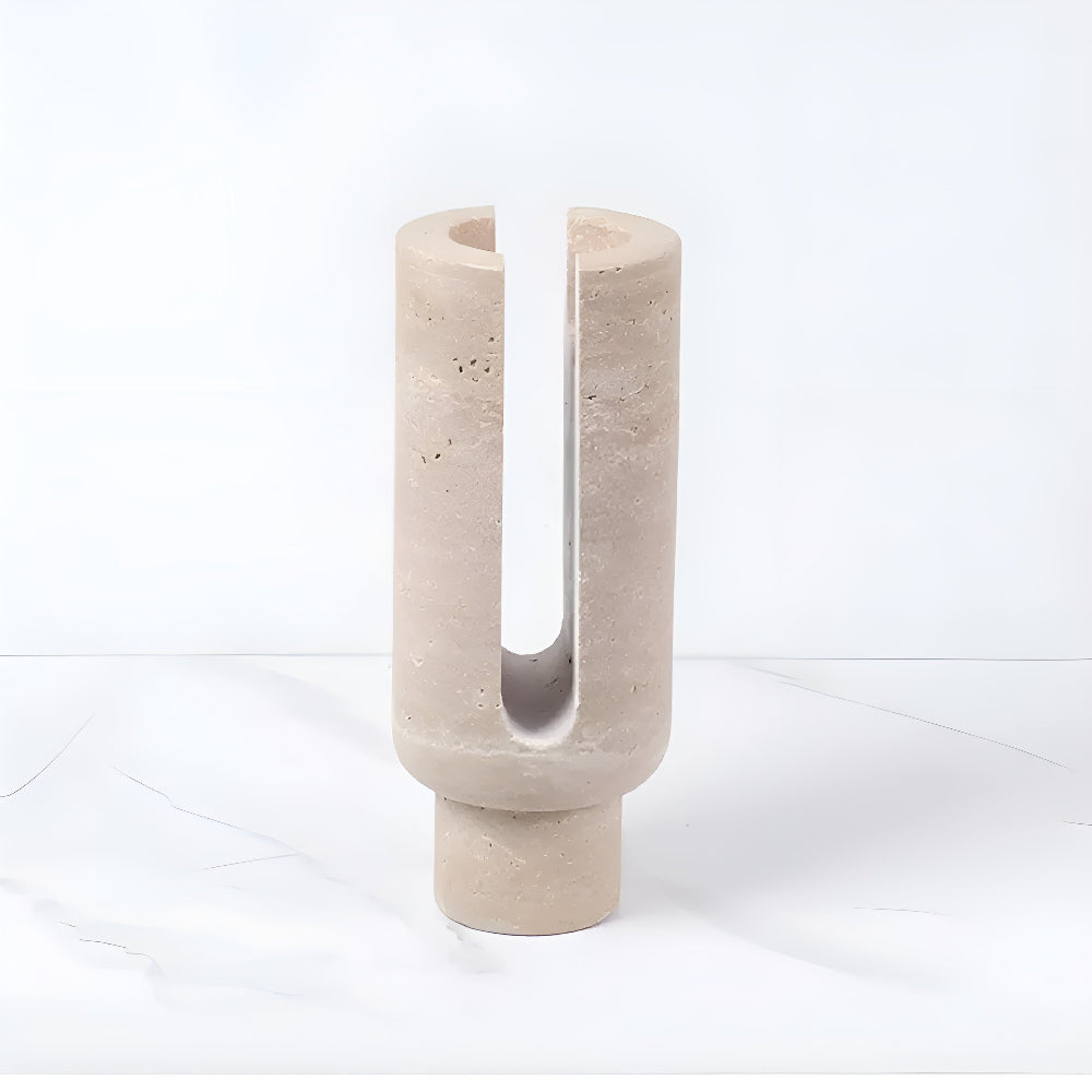 Luxury White Marble Candle Stand