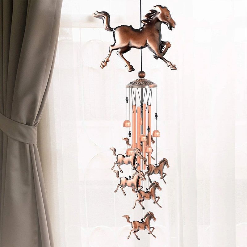 Rustic Outdoor Horse Bell Wind Chime - Luxicro