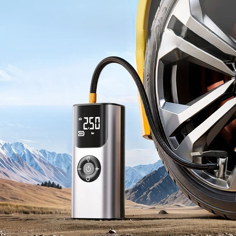 Compact Auto Tire Air Compressor Inflator - Luxicro