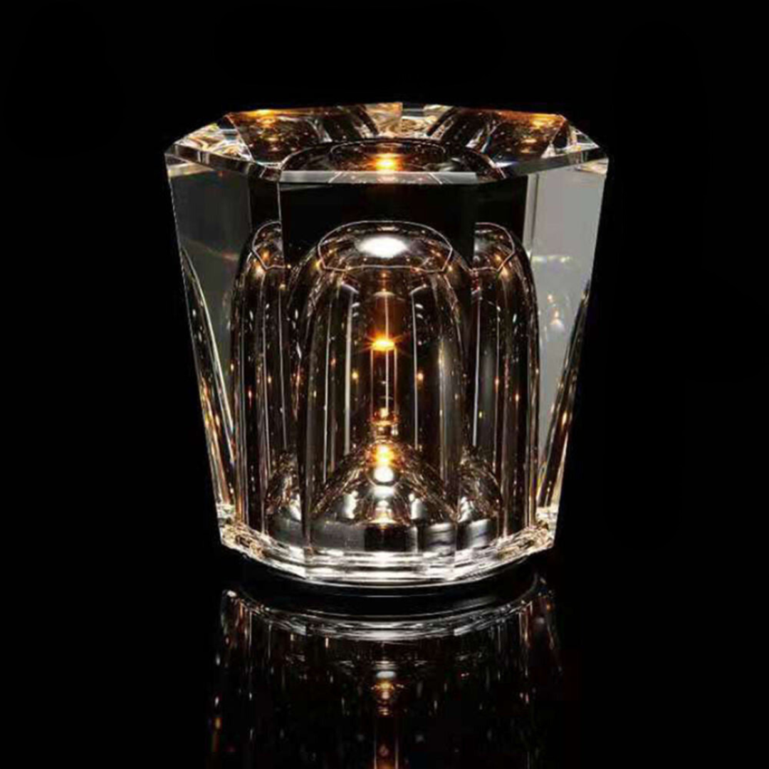 Sleek Transparent LED Table Lamp