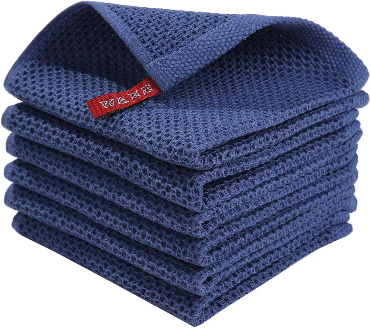 Soft 6-Pack Textured Kitchen Towels Set