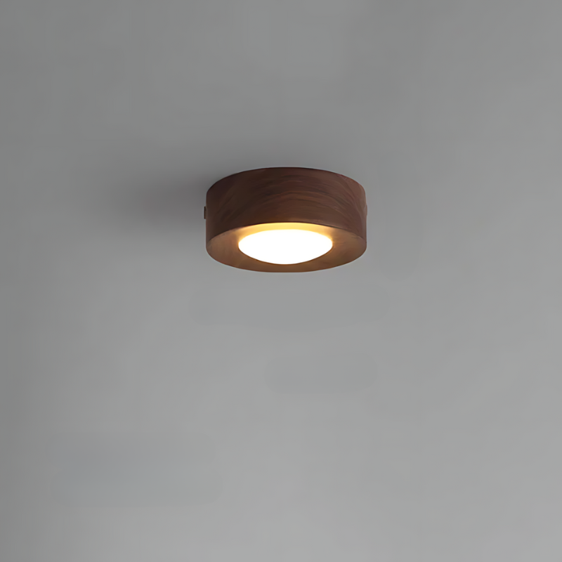 Natural Wood LED Ceiling Light Fixture