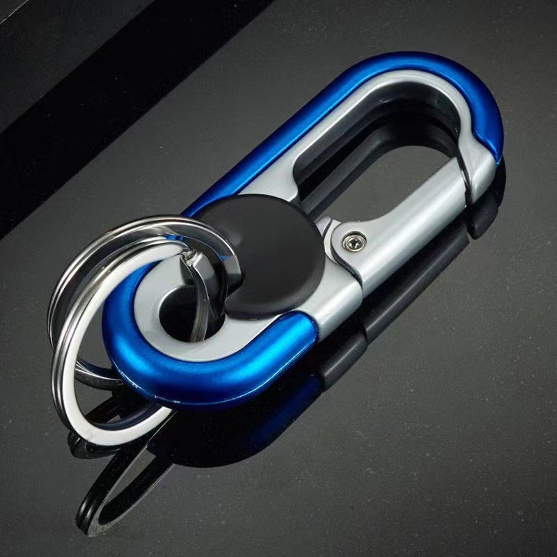 Silver Tone Belt Keychain Chain
