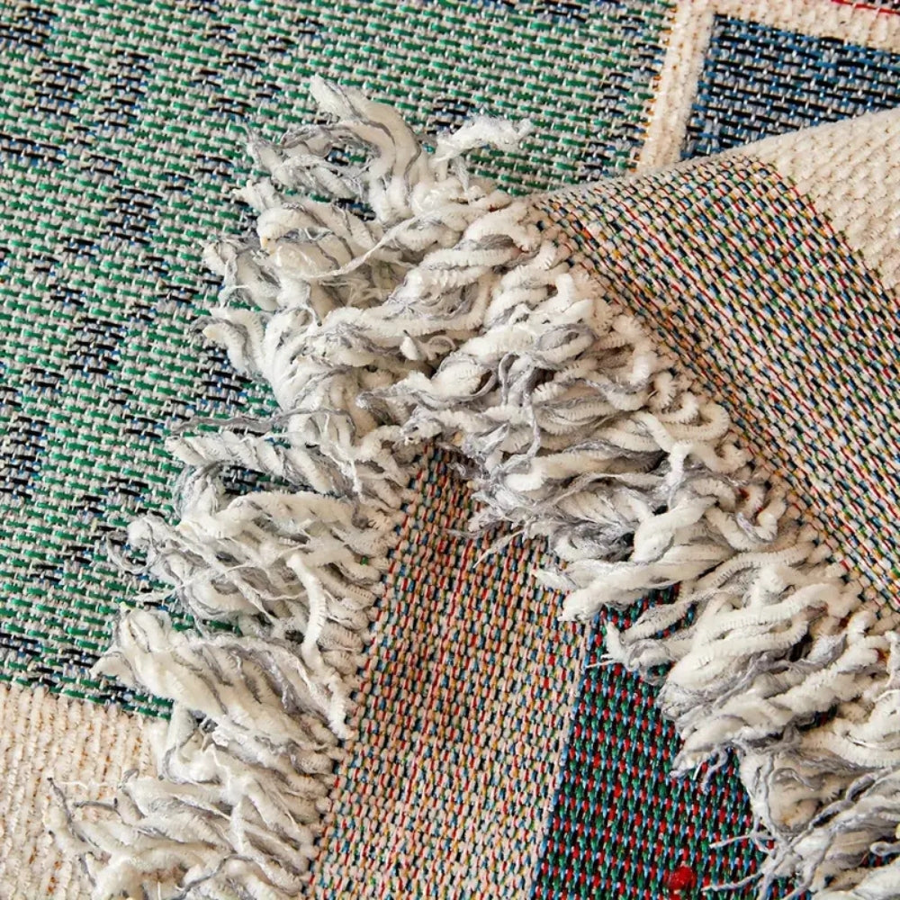 Cozy Bohemian Knit Sofa Slipcover