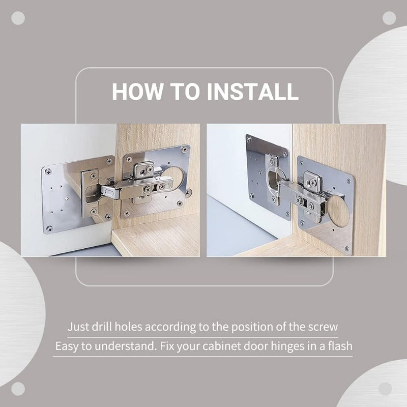 Quick Fix Cabinet Hinge Replacement Kit Metal
