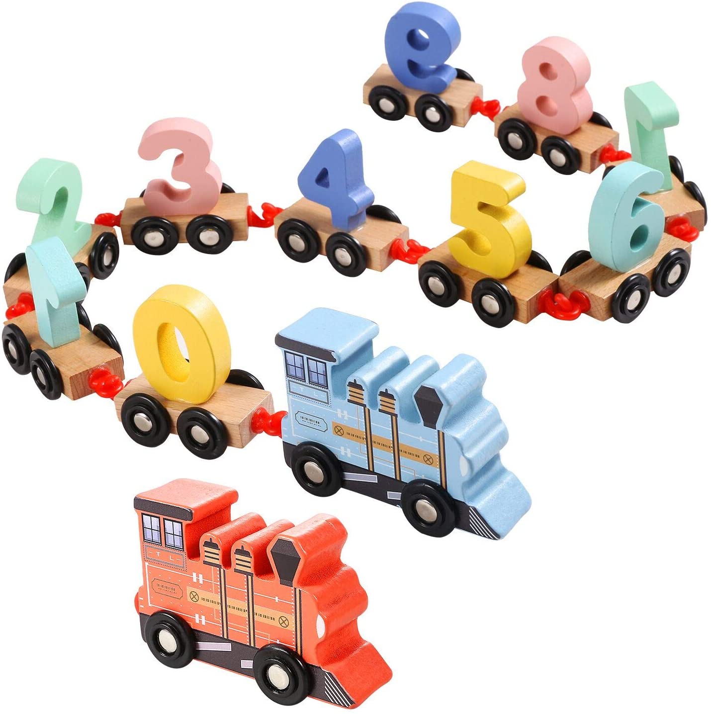 Educational Toy Train Set with Alphabet and Numbers