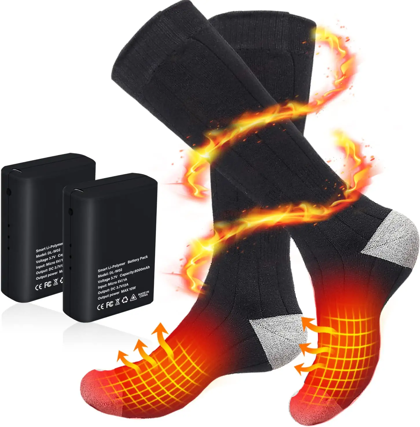 Warm Thermal Insulated Rechargeable Socks For Men Women
