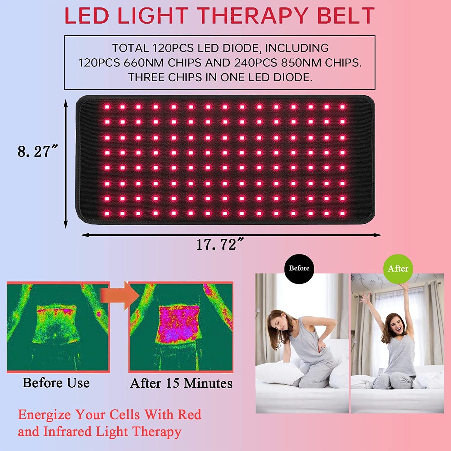 Fast Heat Therapy Wrap for Back and Joint Pain Relief