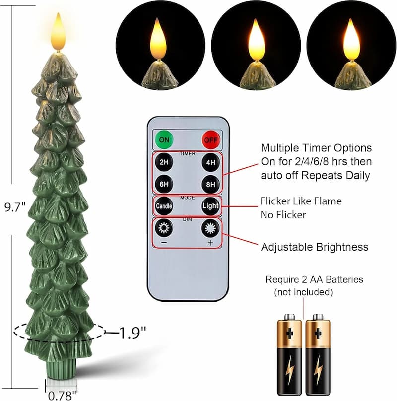 Authentic LED Holiday Candles for Home Decoration