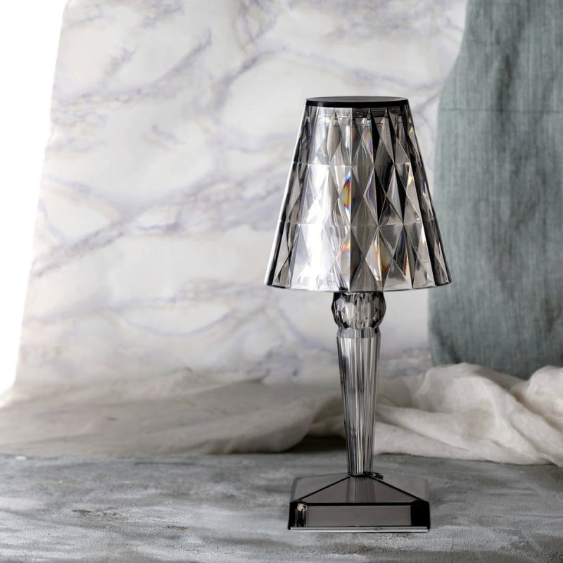 Sleek Glass Table Lamp with Touch Control