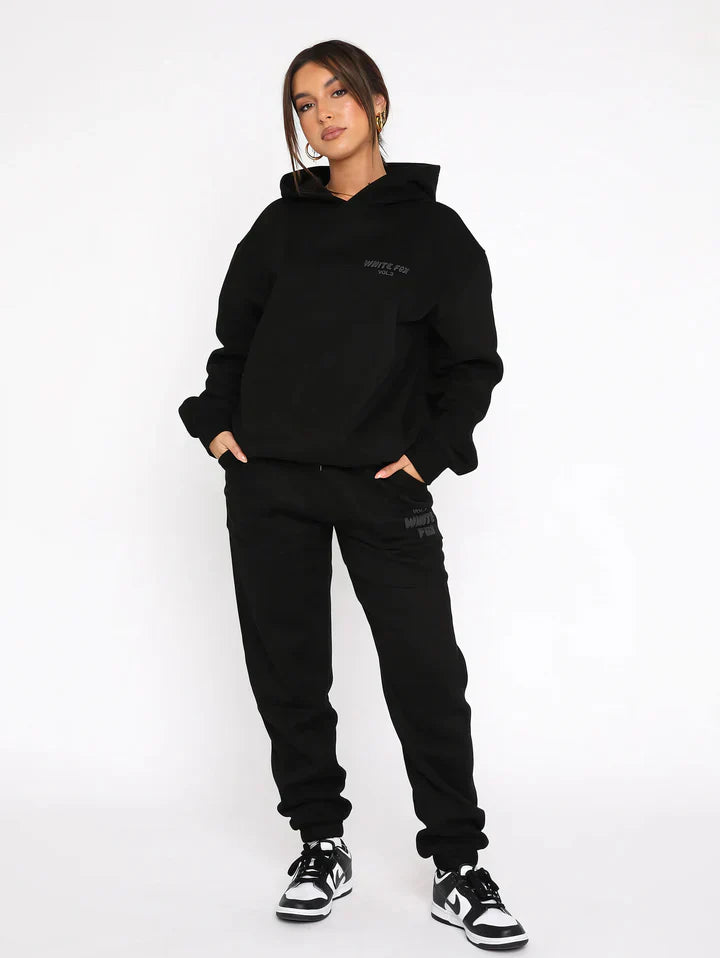 Soft Pink Hoodie and Sweatpants Set
