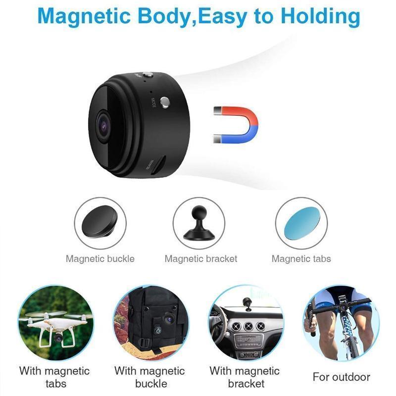 Compact WiFi Mini Security Camera 1080p