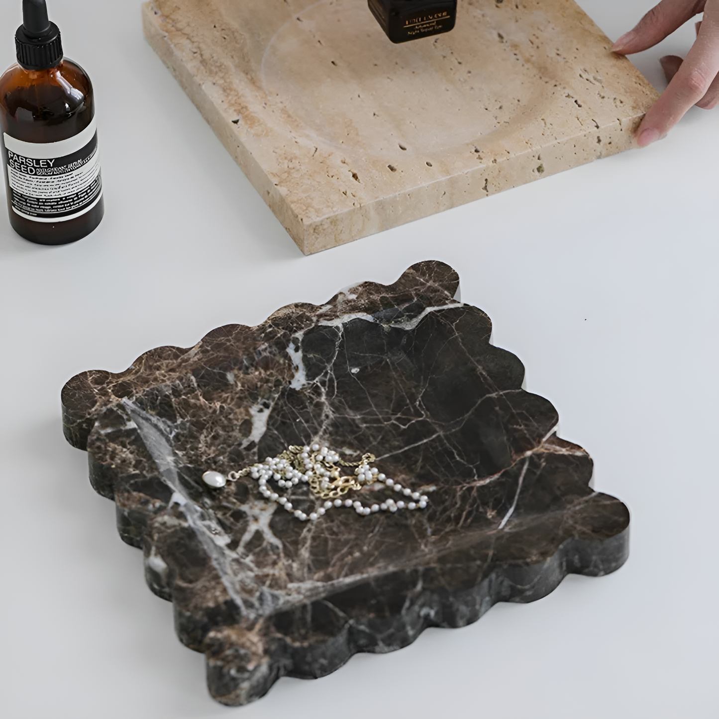 Decorative Stone Jewelry Dish