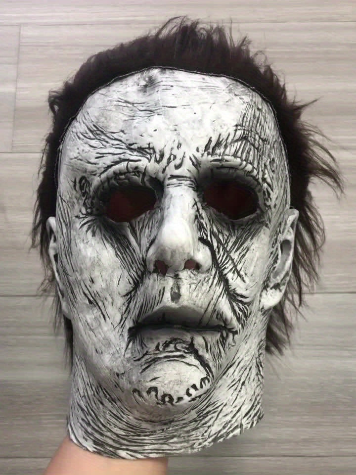Scary Halloween Horror Mask for Men Full Head Latex