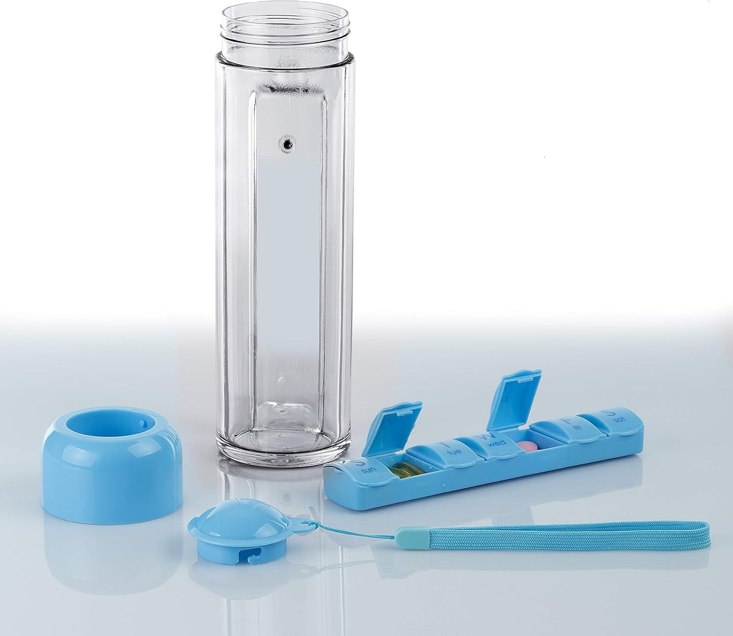Daily Pill Box Water Bottle Set