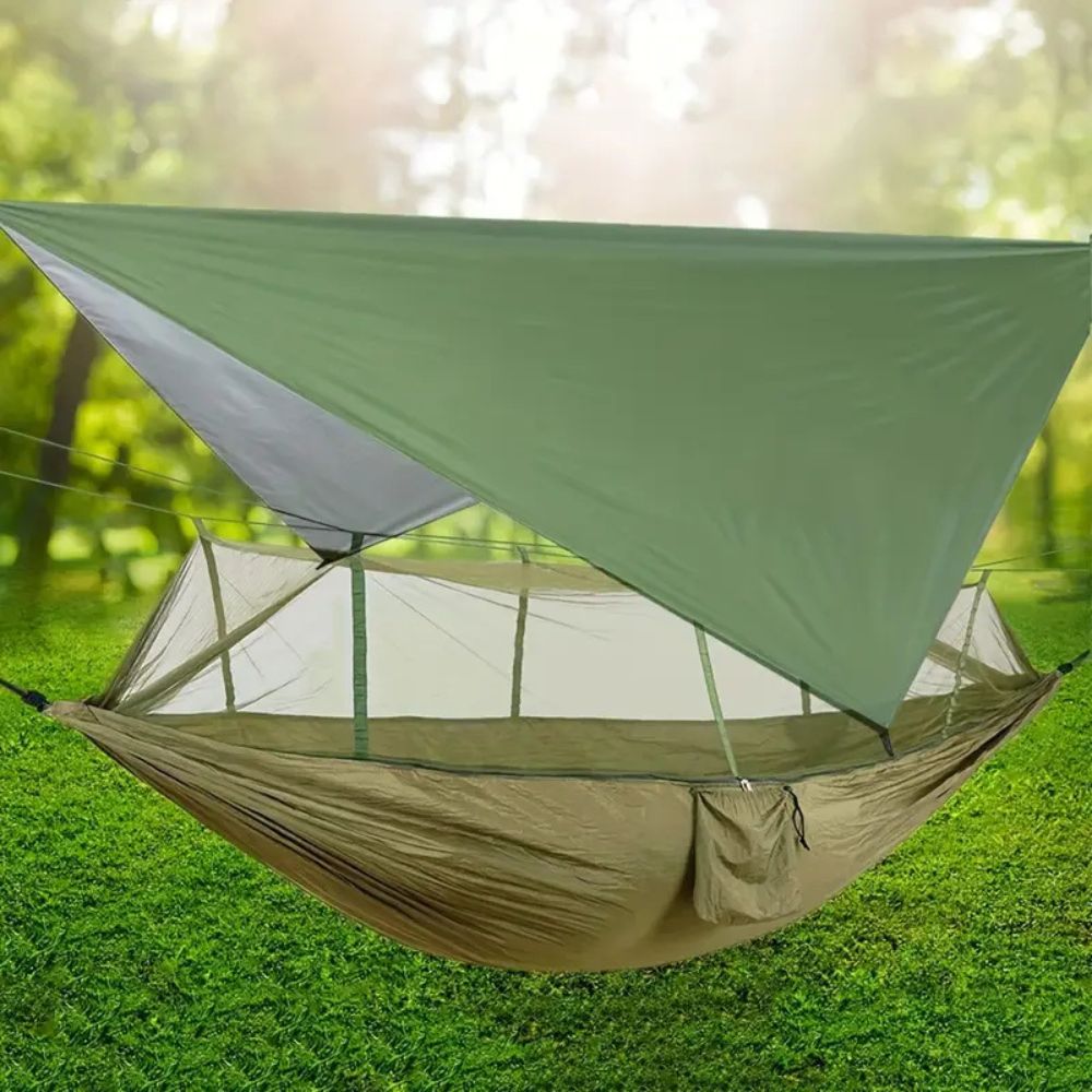 Durable Portable Camp Hammock with Bug Net
