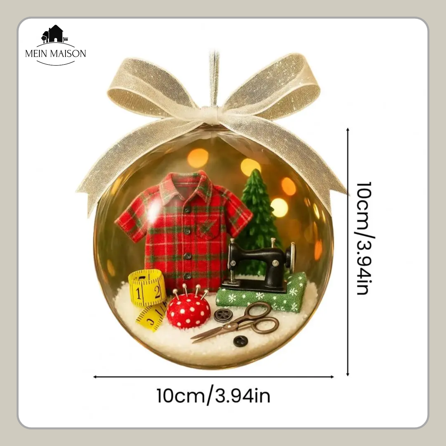 Vibrant Holiday Tree Decorative Ornament