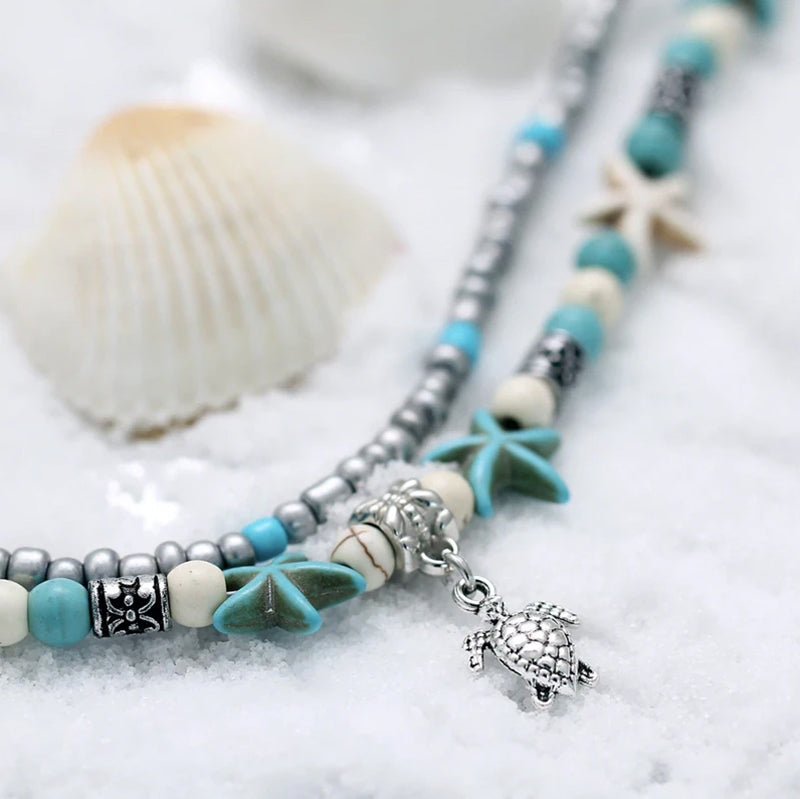 Sea Life Beach Chain Anklet
