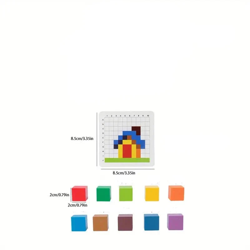 Educational Kids ABC and 123 Wood Blocks