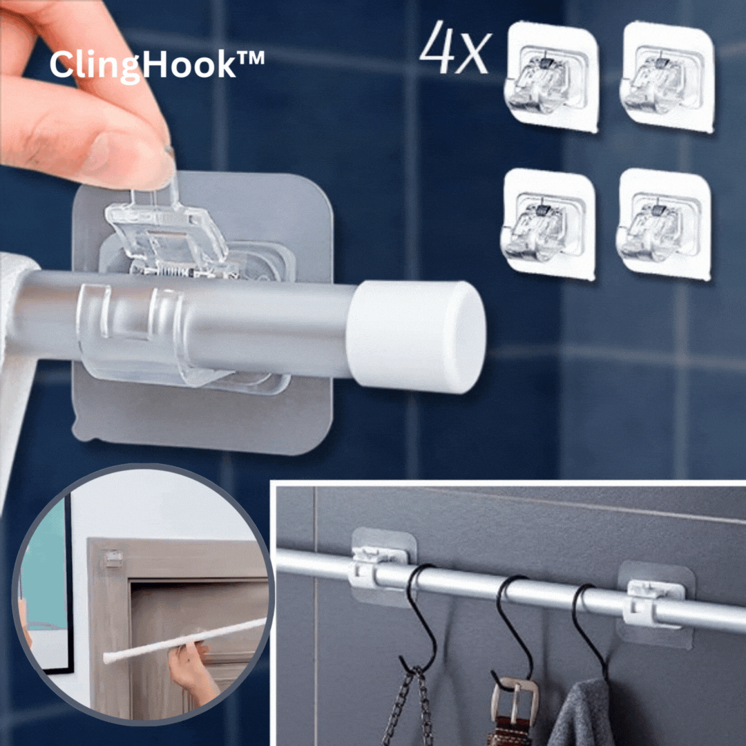 Simple Wall Storage Hook Rack - Luxicro