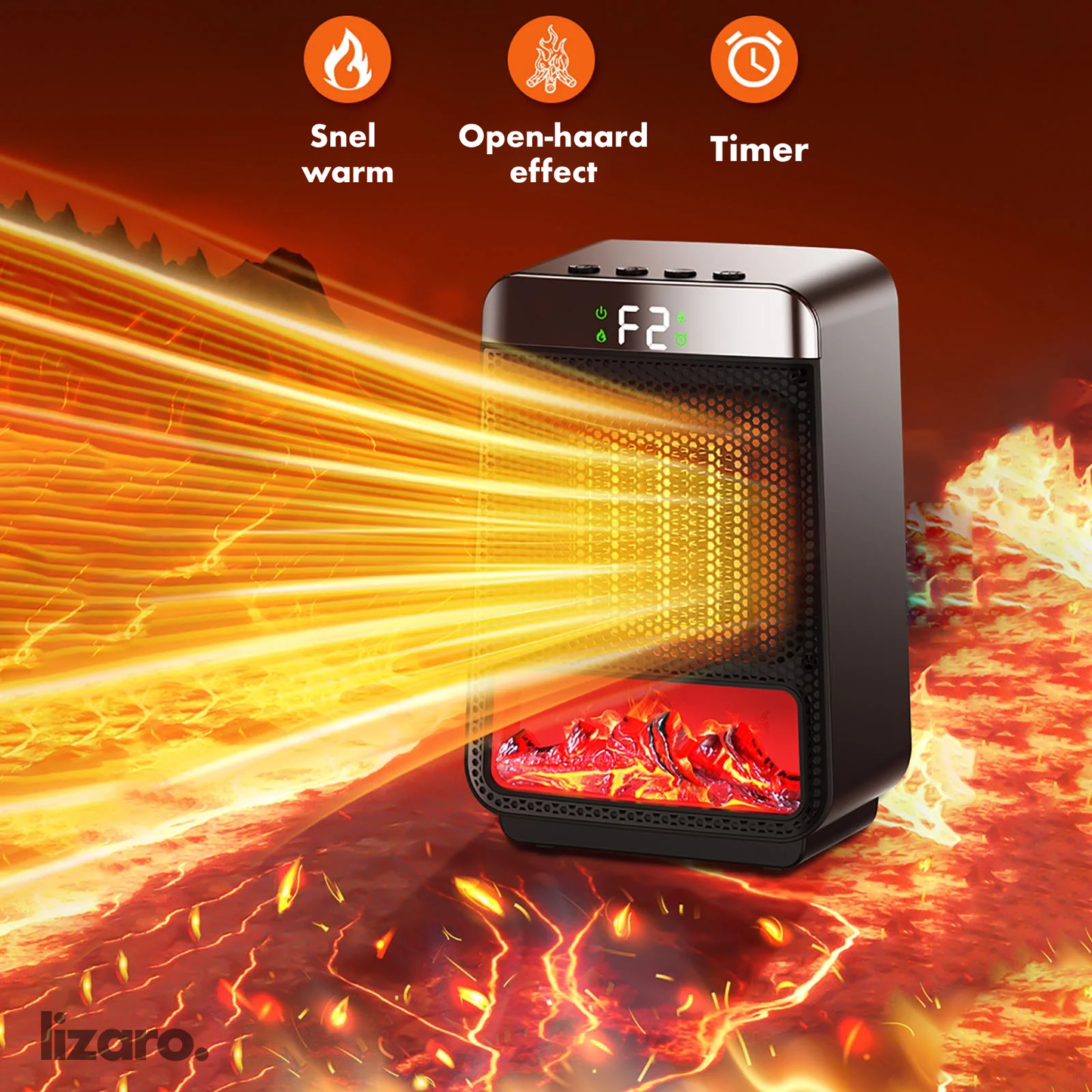 Powerful Electric Space Heater for Fast Warmth