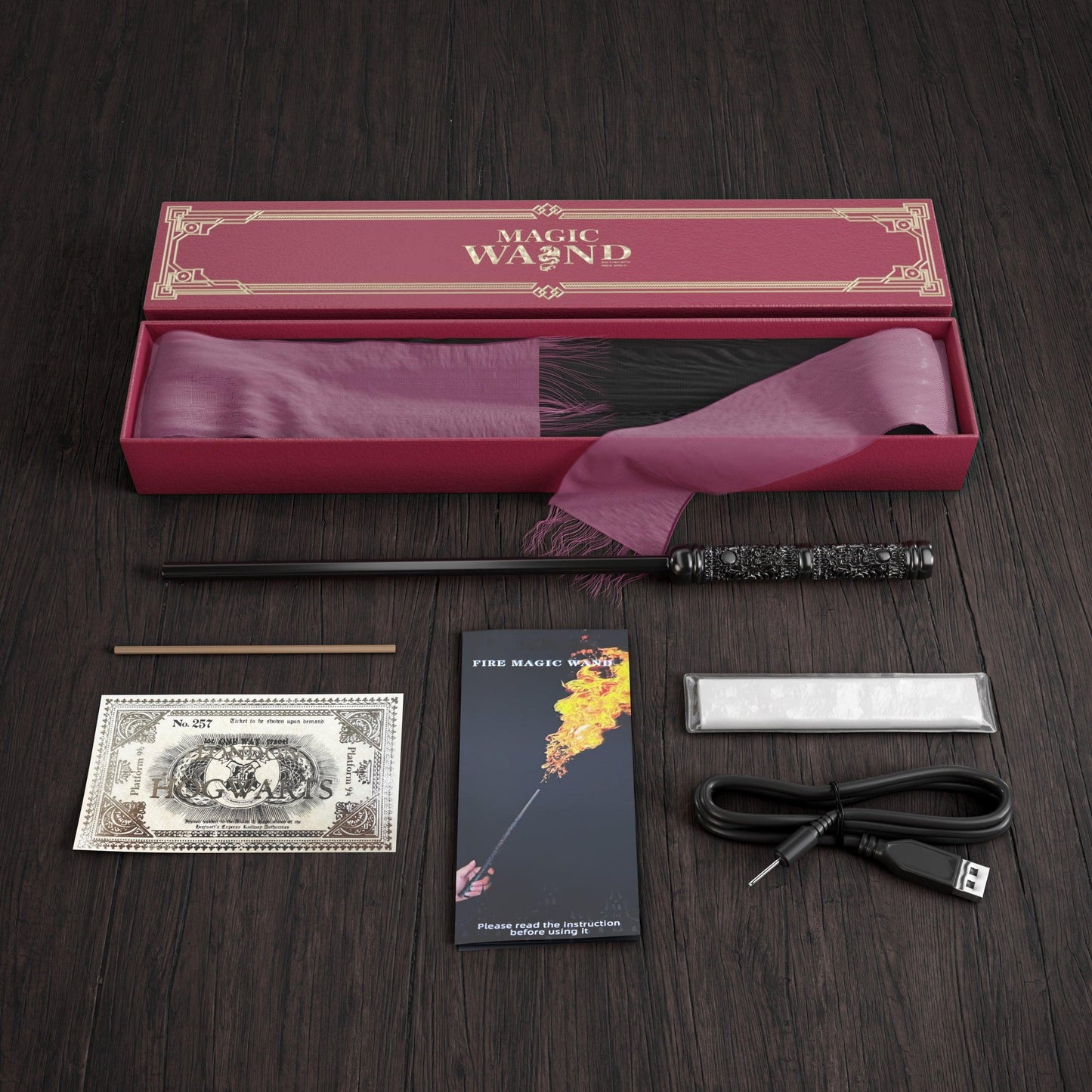 Authentic Magic Wand with LED Lights