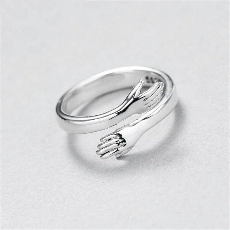 Stylish Silver Ladies Ring with Intricate Details - Luxicro