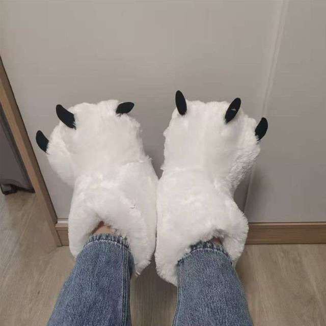 Cozy Plush Teddy Boot Slippers