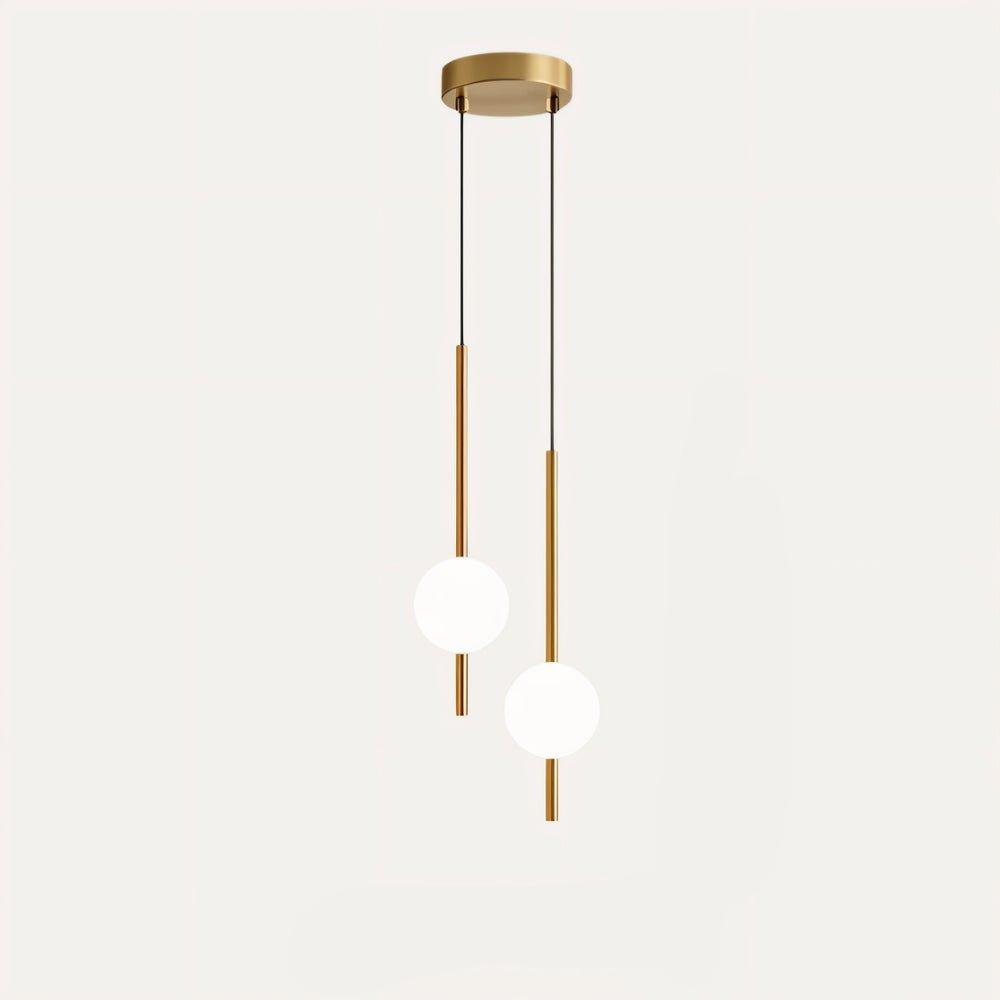 Modern Glass Metal Pendant Light in Scandinavian Design
