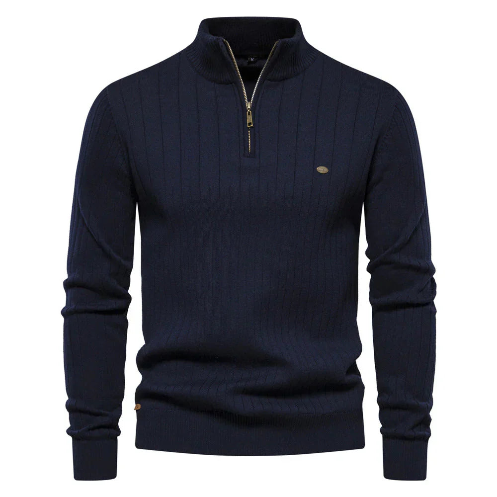 Classic Fit Men's Quarter Zip Sweater