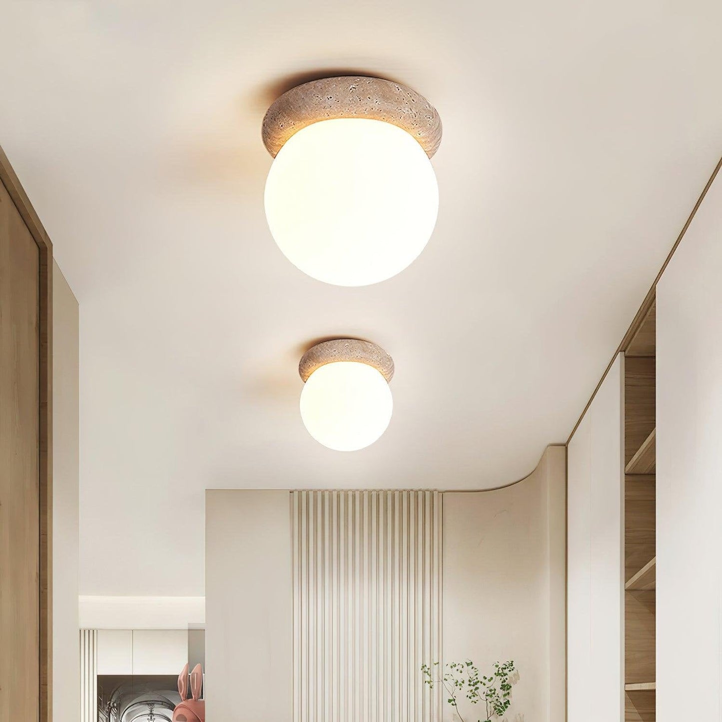 Rustic Rock LED Ceiling Lamp - Luxicro