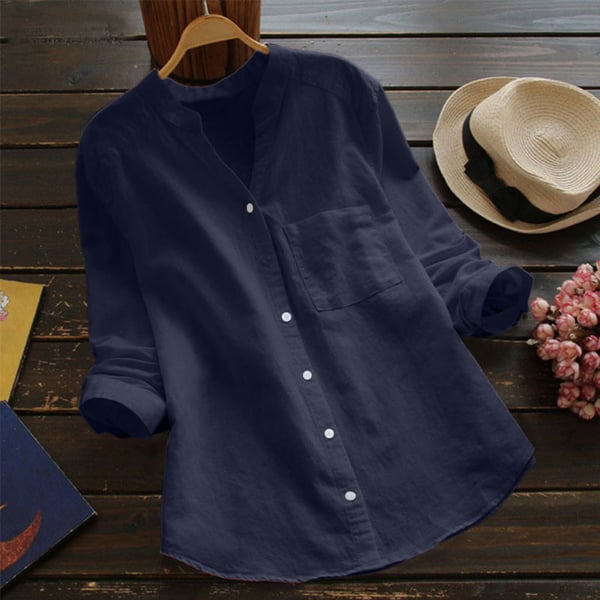 Comfortable Linen Women's Blouse Everyday Wear