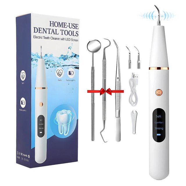 Easy Home Dental Cleaner with LED Light and USB Charging - Luxicro