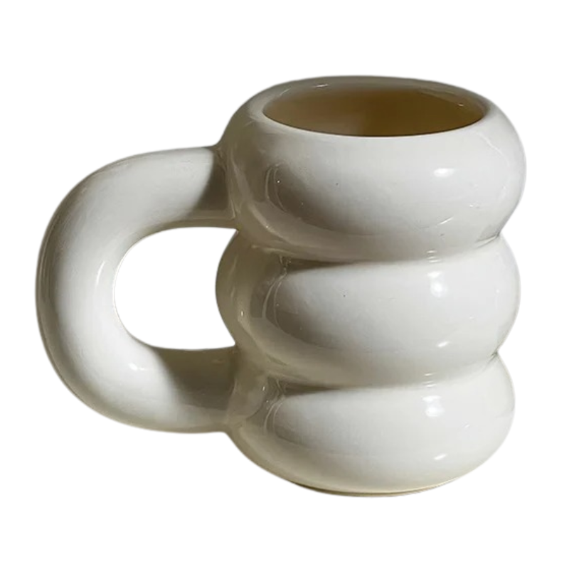Classic White Coffee Mugs - Luxicro