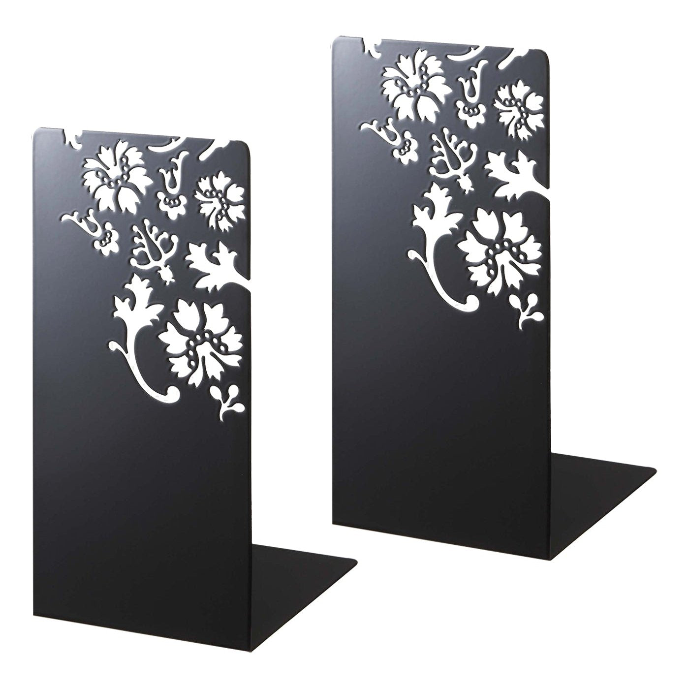 Metallic Book Ends Set of 2 Steel Bookrests