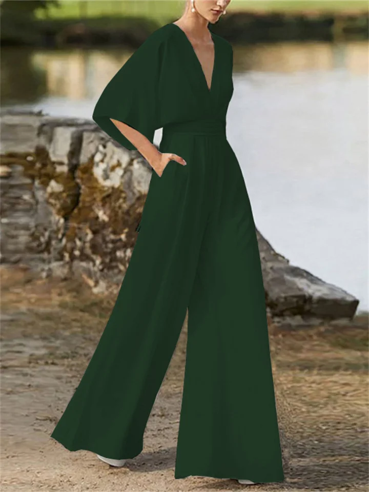 Elegant Women's Jumpsuit in Luxurious Fabric